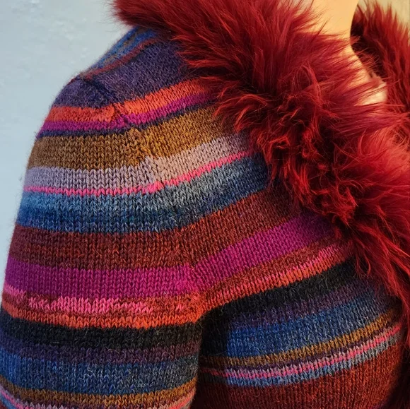 Peruvian Connection Striped Open Duster - Picture 8 of 11